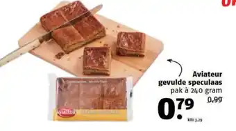 Poiesz Aviateur gevulde speculaas pak à 240 gram aanbieding