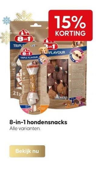 Boerenbond 8-in-1 hondensnacks aanbieding