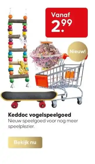 Boerenbond Keddoc vogelspeelgoed aanbieding