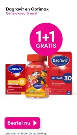 DA Dagravit en optimax aanbieding