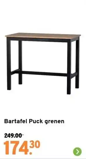 GAMMA Bartafel puck grenen aanbieding