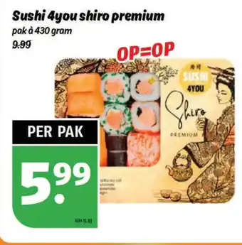 Poiesz Sushi 4you shiro premium pak à 430 gram aanbieding