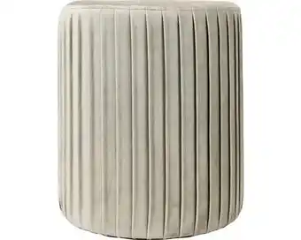 Hornbach Unique living poef mila grey ø 35x38 cm aanbieding