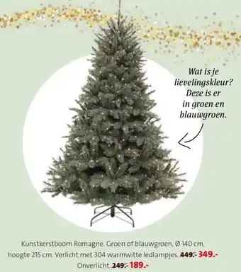 Intratuin Kunstkerstboom romagne. aanbieding