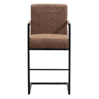 Leen Bakker Barkruk mats - cognac aanbieding