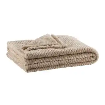 Leen Bakker Plaid ilona - taupe/bruin - 130x170 cm aanbieding