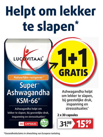 Lucovitaal Helpt om lekker te slapen aanbieding