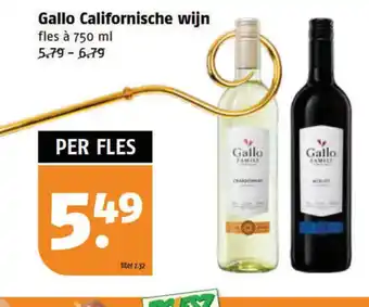 Poiesz Gallo Californische wijn fles a 750 ml aanbieding