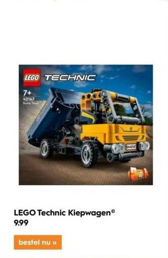 Blokker LEGO Technic Kiepwagen aanbieding