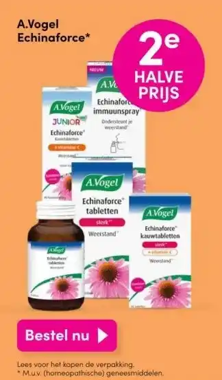 DA A.vogel echinaforce aanbieding