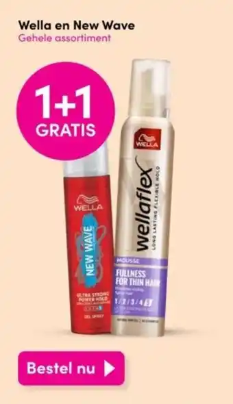 DA Wella en new wave gehele assortiment aanbieding