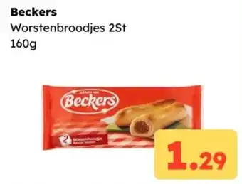 Ochama Beckers Worstenbroodjes 2St 160g aanbieding