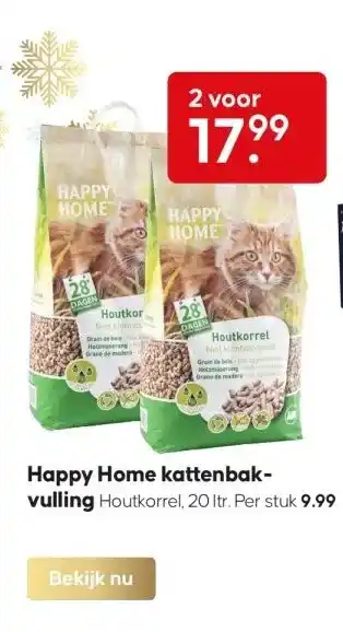 Pets Place Happy home kattenbakvulling aanbieding