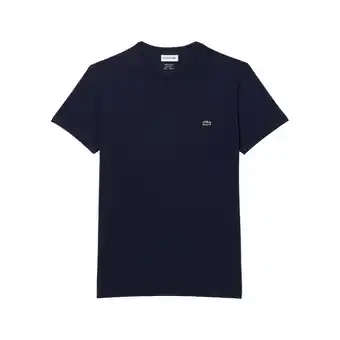 Spartoo T-shirt lacoste regular fit t-shirt - bleu marine aanbieding