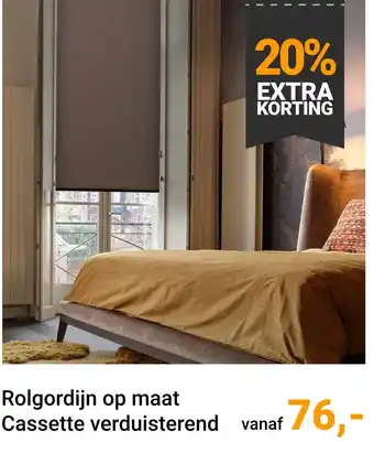 Raamdecoratie.com Rolgordijn op maat cassette verduisterend aanbieding