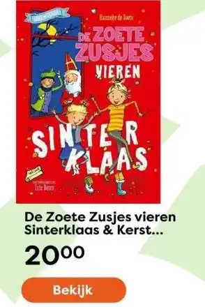 The Read Shop De zoete zusjes vieren sinterklaas & kerst omkeerboek aanbieding