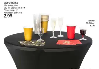 Xenos Disposables bijv.: party beker. aanbieding