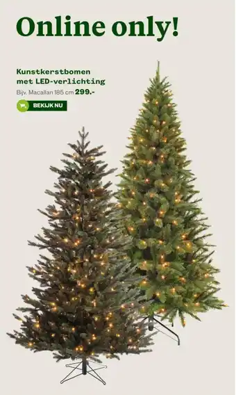 Welkoop Kunstkerstbomen met LED-verlichting 185 cm aanbieding