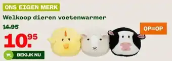 Welkoop Welkoop dieren voetenwarmer aanbieding