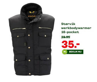 Welkoop Størvik werkbodywarmer 16-pocket aanbieding
