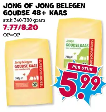 Boon`s Markt Jong of jong belegen goudse 48+ kaas aanbieding