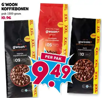 Boon`s Markt G'woon koffiebonen aanbieding