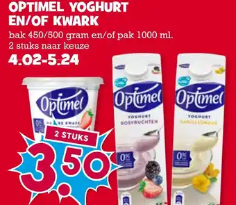 Boon`s Markt Optimel yoghurt en/of kwark aanbieding