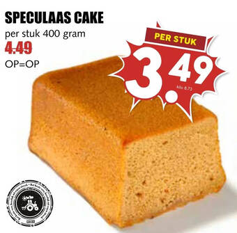 MCD Supermarkt Speculaas cake aanbieding