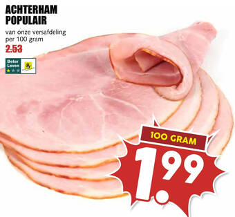 MCD Supermarkt Achterham populair aanbieding