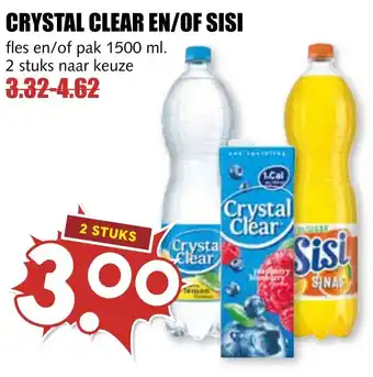 MCD Supermarkt Crystal clear en/of sisi aanbieding