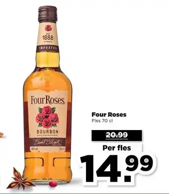 PLUS Four Roses 70 cl aanbieding