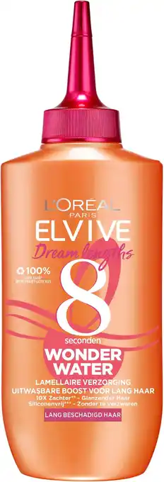 Amazon L'oréal paris elvive dream lengths 8 seconden wonder water - 200ml - lamellaire verzorging voor lang haar aanbieding