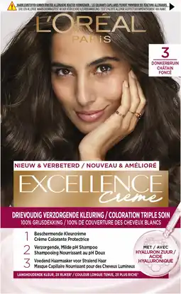Amazon L’oréal paris excellence cool crème 3.11 - ultra as donkerbruin - permanente haarverf aanbieding
