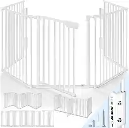 Amazon Kiduku veiligheidshek metaal 300 cm | voor huisdieren & kinderen | kachelhek, veiligheidsrooster voor oven vouwbaar | configu aanbieding