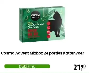Zooplus Cosma Advent Mixbox 24 porties Kattenvoer aanbieding