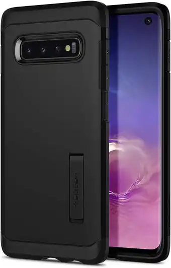 Amazon Spigen tough armor case compatibel met samsung galaxy s10 hoesje -zwart aanbieding