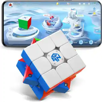 Amazon Gan 356 i 3 snelheidskubus zonder stickers, 3x3 smart cube 356 i3 s magnetische kubus intelligente tracking, timing, beweging aanbieding