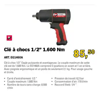 Toolspecial Cle a choc 1/2" 1.600Nm | EG1460A aanbieding