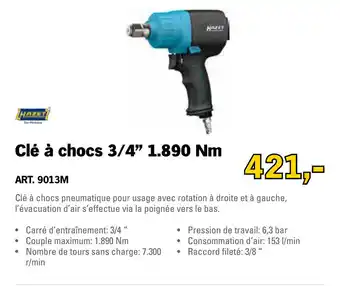 Toolspecial Hazet Cle a choc 3/4" 1.890Nm | 9013M aanbieding