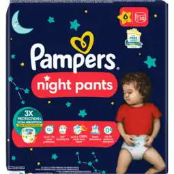 Jumbo Pampers baby-dry night pants maat 6, 30 luiers aanbieding