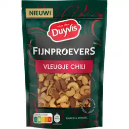 Jumbo Duyvis fijnproevers notenmix chili 140gr aanbieding