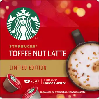 Jumbo Starbucks toffee nut latte limited edition 12 capsules 127, 8g aanbieding