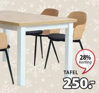 Jysk Markskel tafel aanbieding