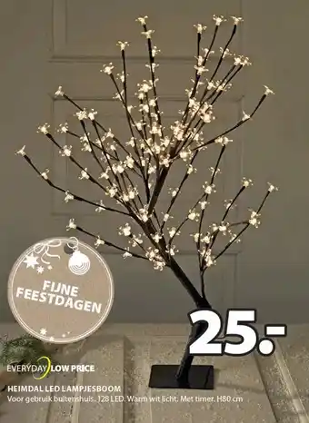 Jysk Everyday low price heimdal led lampjesboom aanbieding