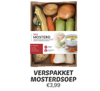 Dekamarkt VERSPAKKET MOSTERDSOEP aanbieding
