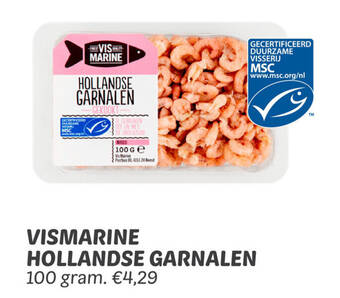 Dekamarkt VISMARINE HOLLANDSE GARNALEN 100g aanbieding