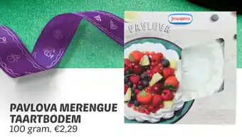 Dekamarkt PAVLOVA MERENGUE TAARTBODEM 100 gram. aanbieding