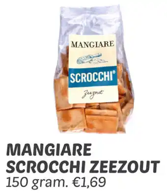 Dekamarkt MANGIARE SCROCCHI ZEEZOUT 150 gram. aanbieding