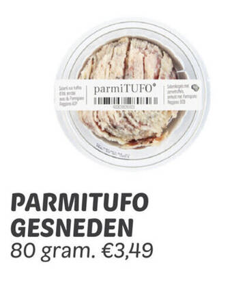 Dekamarkt PARMITUFO GESNEDEN 80 gram. aanbieding