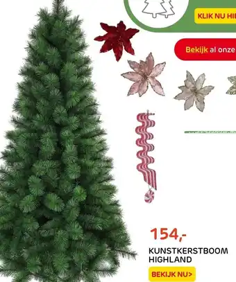 Praxis KUNSTKERSTBOOM HIGHLAND aanbieding